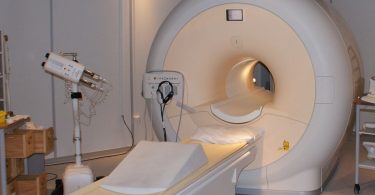 An MRI scanner in a hospital