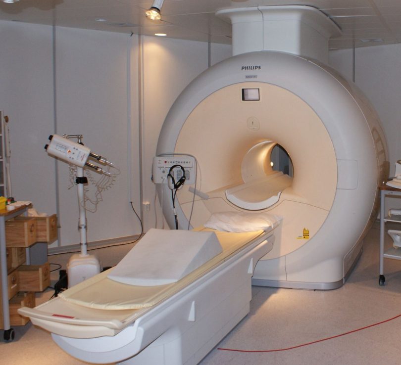 An MRI scanner in a hospital